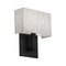 Dweled Manhattan 7in LED Fabric Wall Sconce 2700K in Black WS-131 - alternate 1